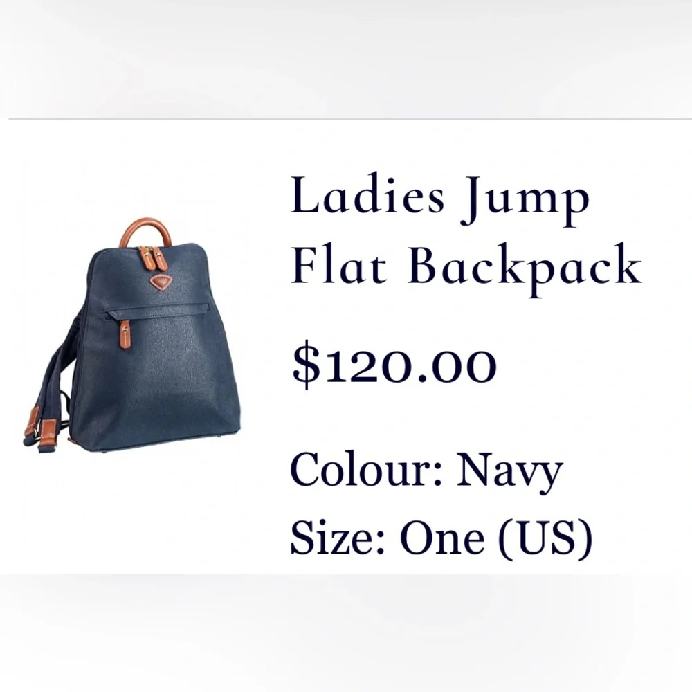 NWOT Ladies Jump flat backpack